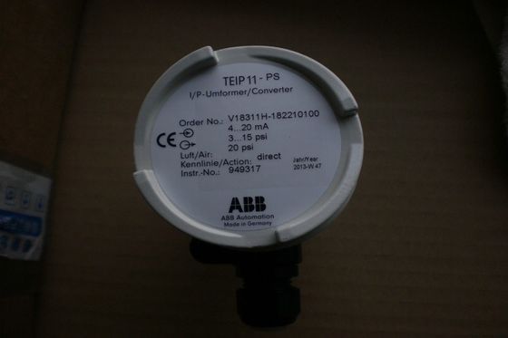 I P Μετατροπέας σήματος ABB Θέτης βαλβίδας για τα τυποποιημένα σήματα TEIP11 PS V18311H 182210100